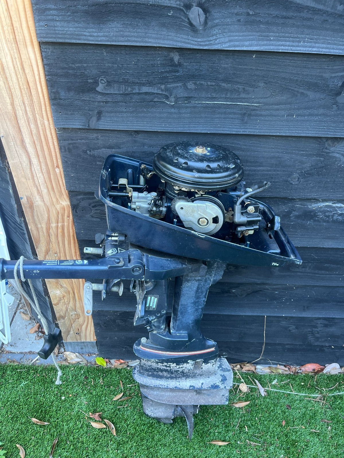 Rubberboot set met 4pk evinrude 2takt, Ophalen, Gebruikt, Motor en Techniek, Motorboot