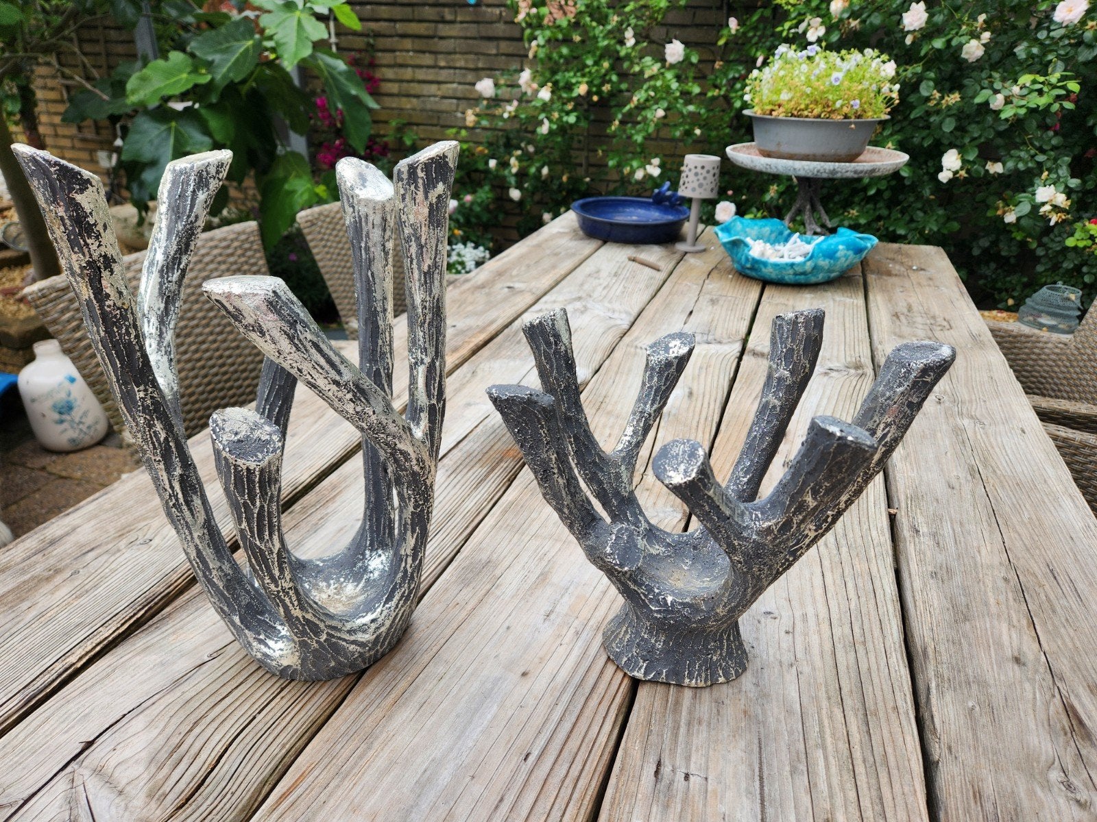 Peri Design Decoratieve Vazen Set - Zwart/Zilver, Ophalen, Overige materialen, Gebruikt, 50 tot 75 cm