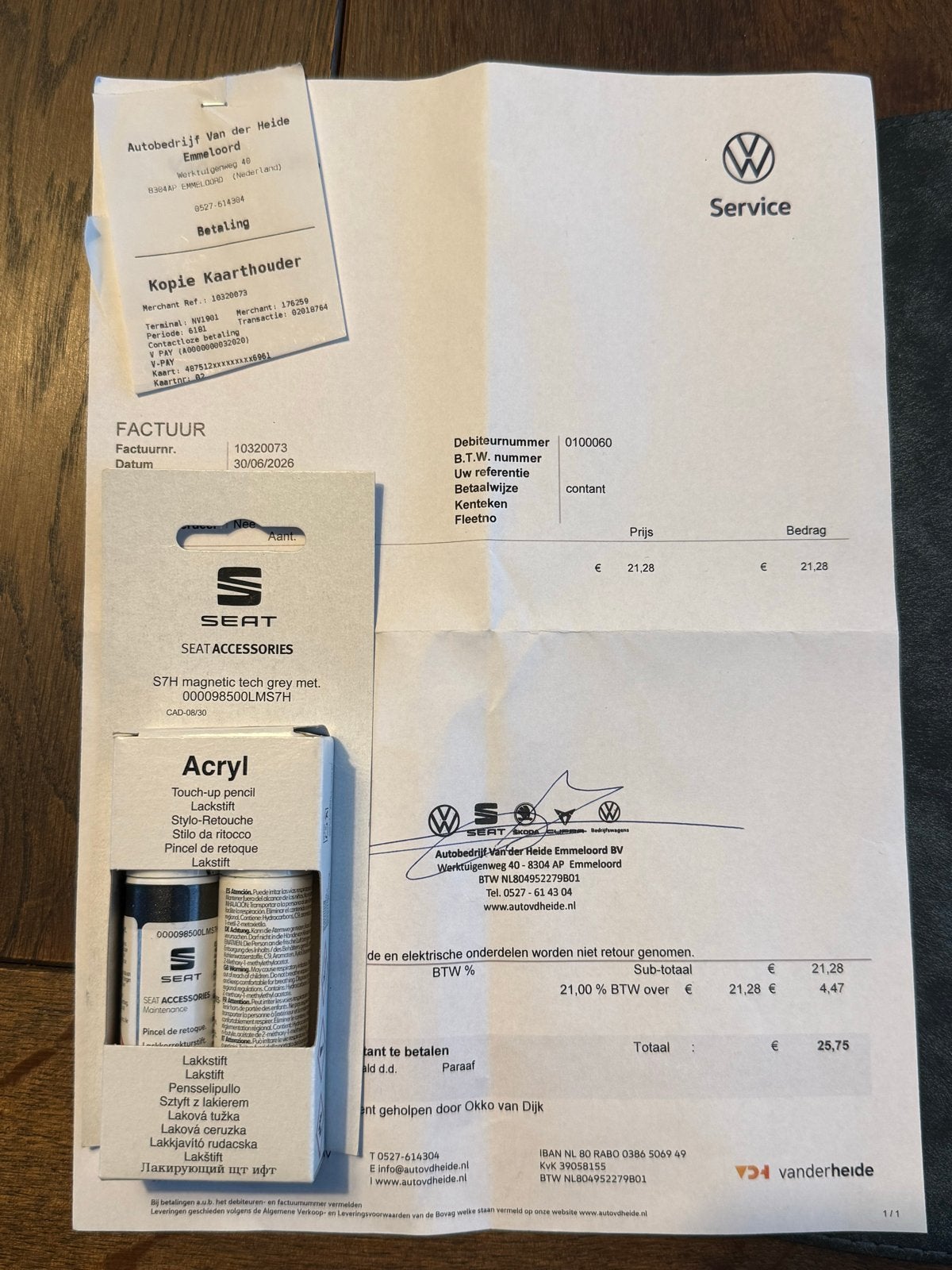 Seat Lakstift - Magnetic Tech Grey Metallic (S7H), Ophalen of Verzenden, Nieuw, Seat