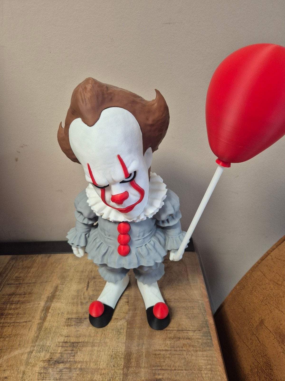 pennywise 40cm 3d geprint, Ophalen of Verzenden, Nieuw, Beeldje of Poppetje