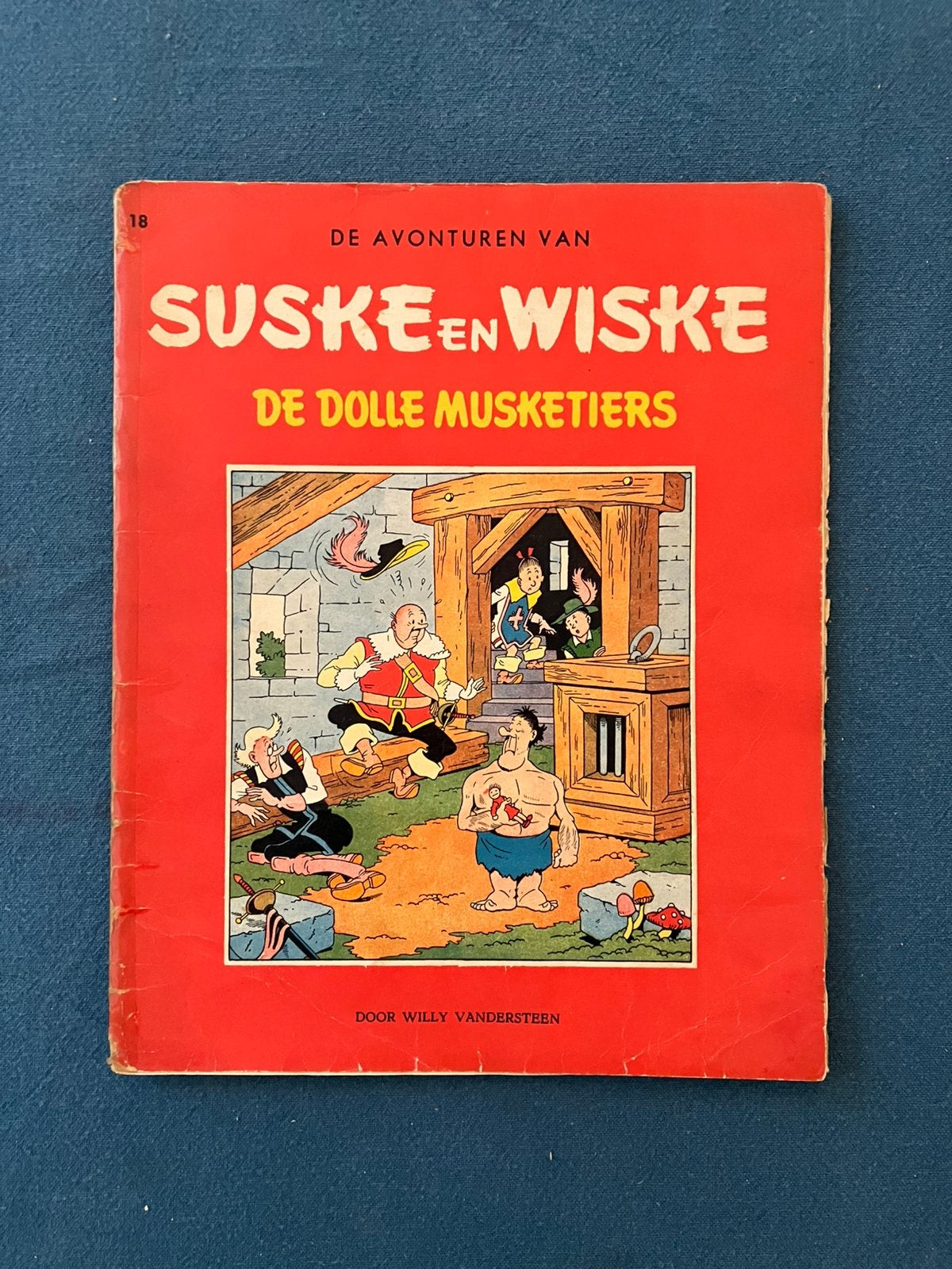 Suske en Wiske - De dolle musketiers - Ongekleurd NL 1961, Gelezen, Verzenden, Willy Vandersteen, Eén stripboek