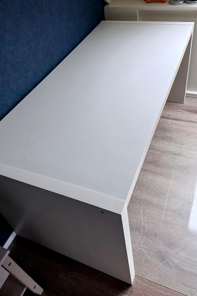 Bureau wit, Ophalen, 160 cm, Gebruikt, Spaanplaat of MDF