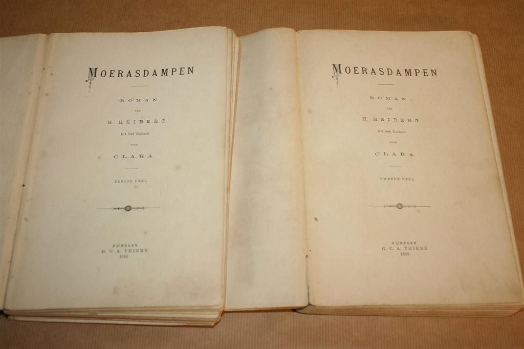 Moerasdampen - Deel 1 en 2 - H. Heiberg - 1892, Ophalen of Verzenden