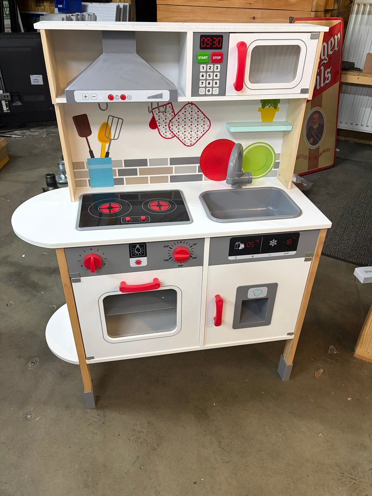 Grote speelgoedkeuken met veel accessoires, Ophalen, Gebruikt, Jongen of Meisje