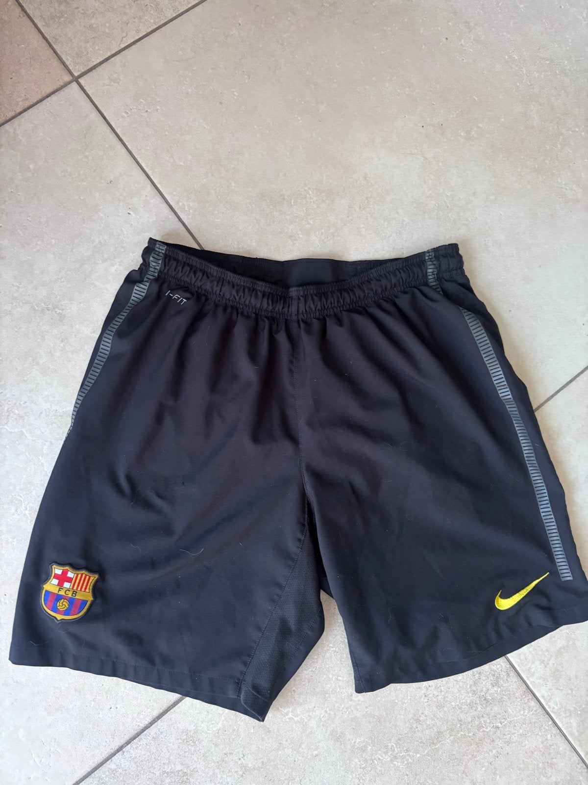 Heren Nike Dri-FIT Korte Broek - FC Barcelona - Maat L, Maat 52/54 (L), Zwart, Ophalen of Verzenden, Zo goed als nieuw