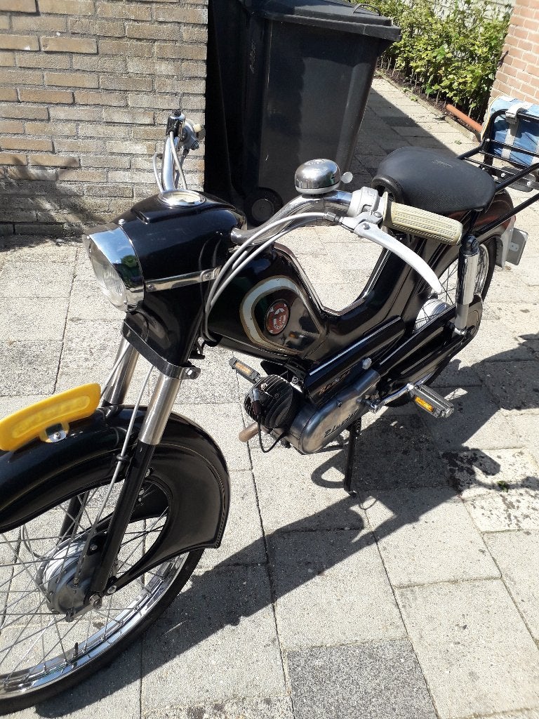 oldtimer bromfiets BERINI M46 met kenteken b.j. 1965, Fietsen en Brommers, Brommers | Oldtimers, Maximaal 45 km/u, 1 versnellingen
