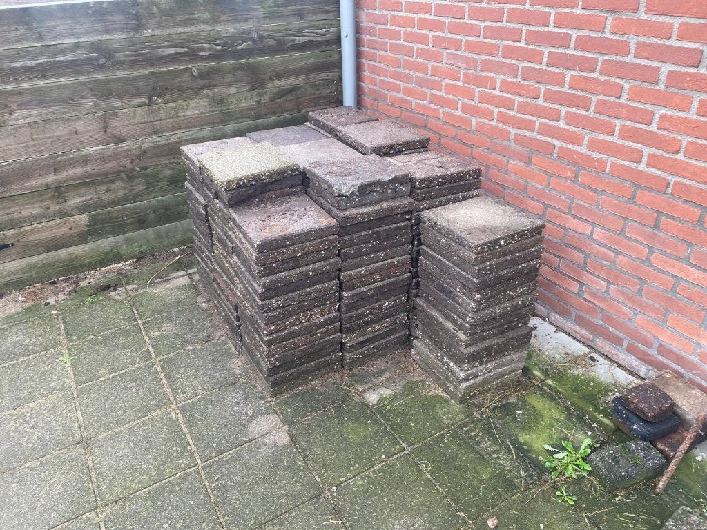 Gratis stoeptegels, Ophalen, Gebruikt, Overige typen, 10 m² of meer