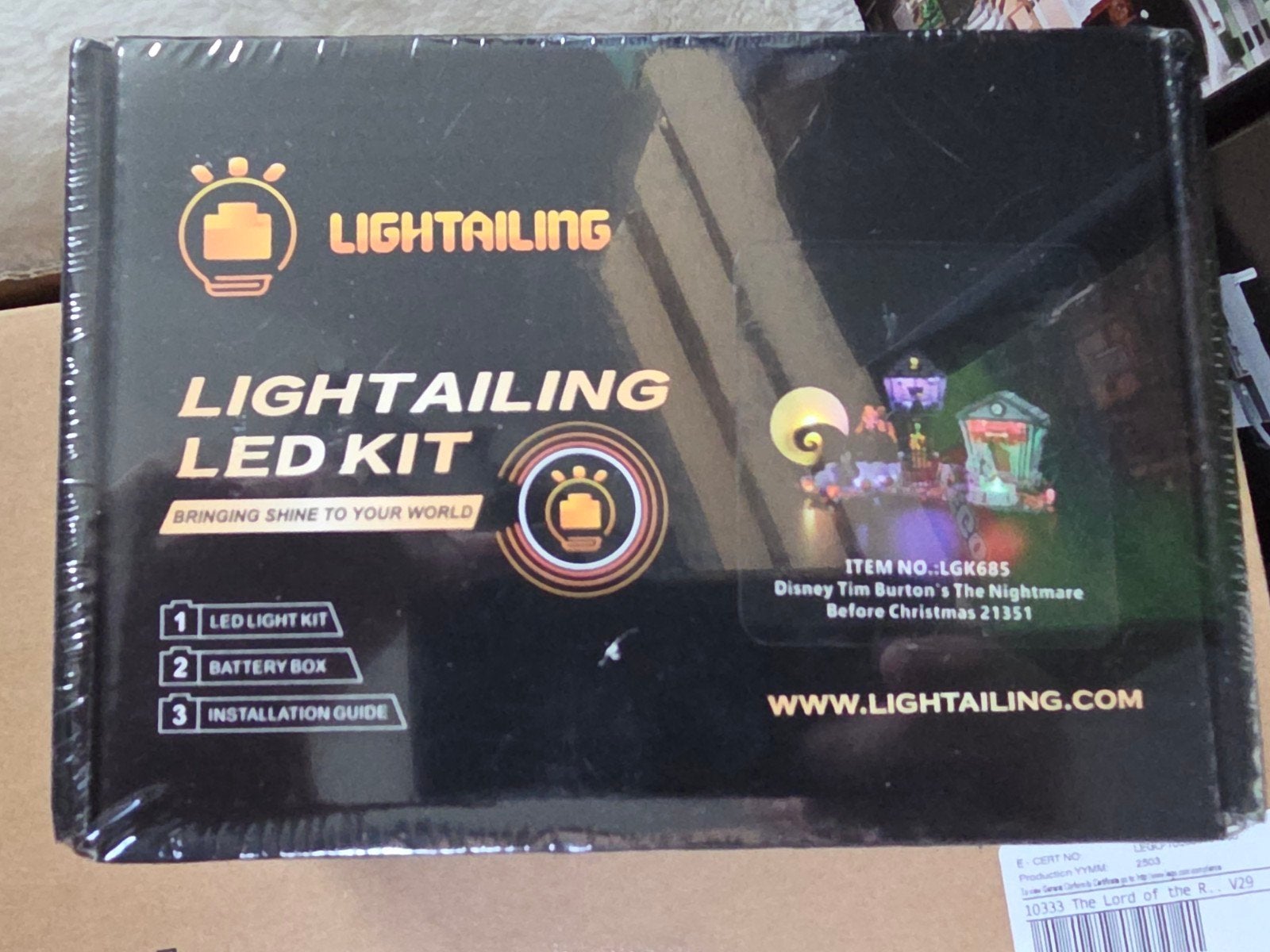 LIGHTAILING LED Kit voor LEGO Nightmare Before Christmas, Ophalen of Verzenden, Nieuw, Overige merken