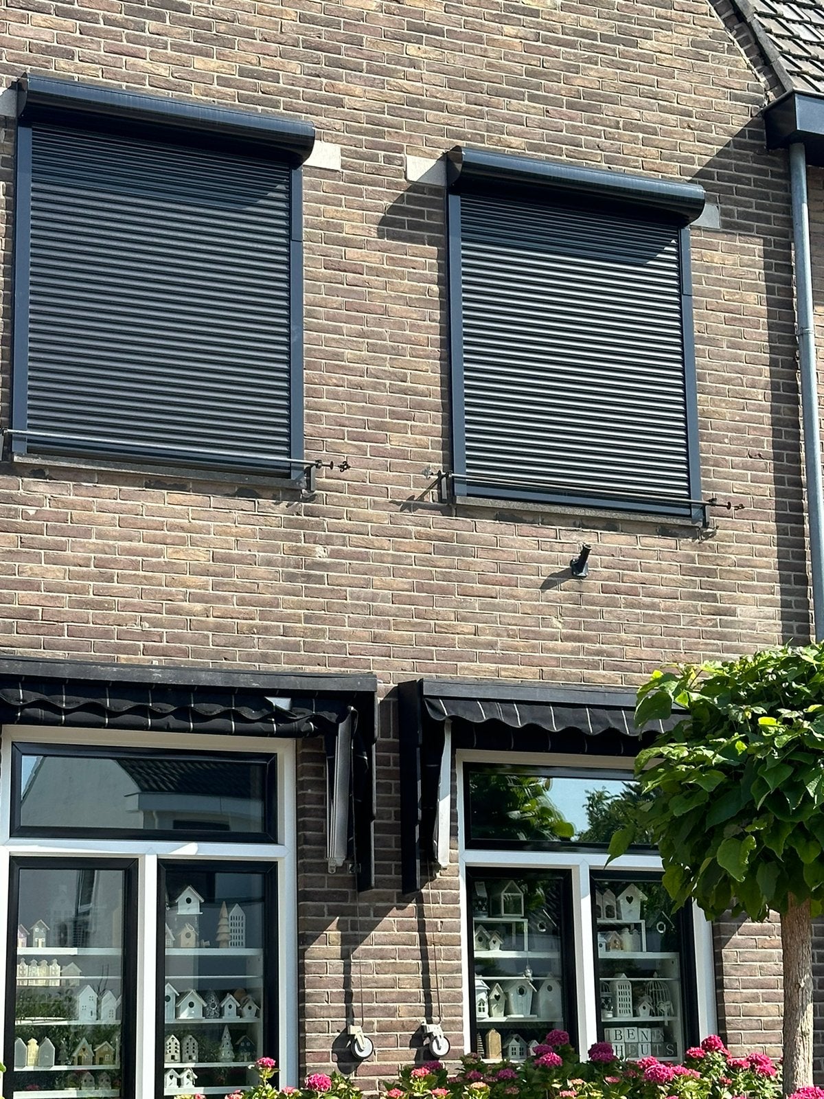 Nieuwe rolluiken  zwarte ronde kasten somfy motor, Overige kleuren, 200 cm of meer, 150 tot 200 cm, Nieuw