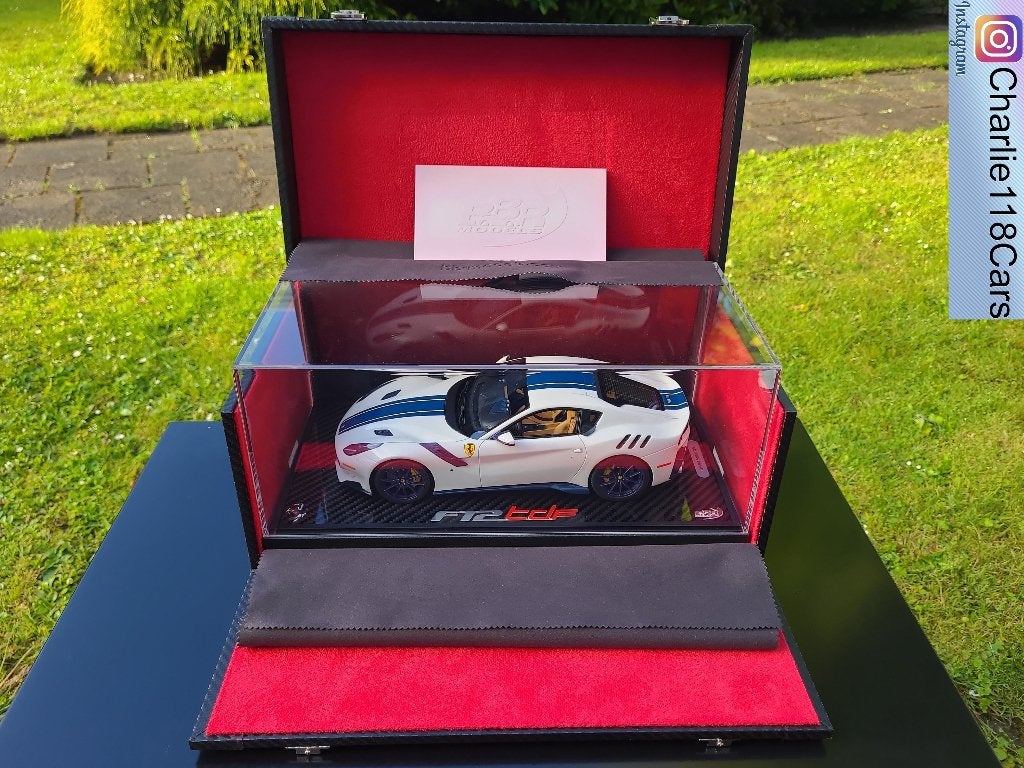 BBR 1/18 Ferrari F12 TDF – Bianco Tartan koffer, Ophalen of Verzenden, Nieuw, Overige merken