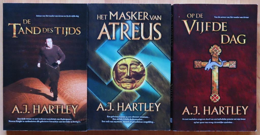 3x A. J. Hartley ( Atreus, Vijfde dag, Tand des tijds ), Ophalen of Verzenden, Zo goed als nieuw