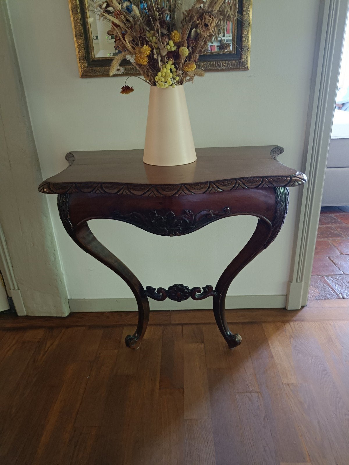 Antieke Console Tafel - Klassiek Houten Bijzettafel, Ophalen