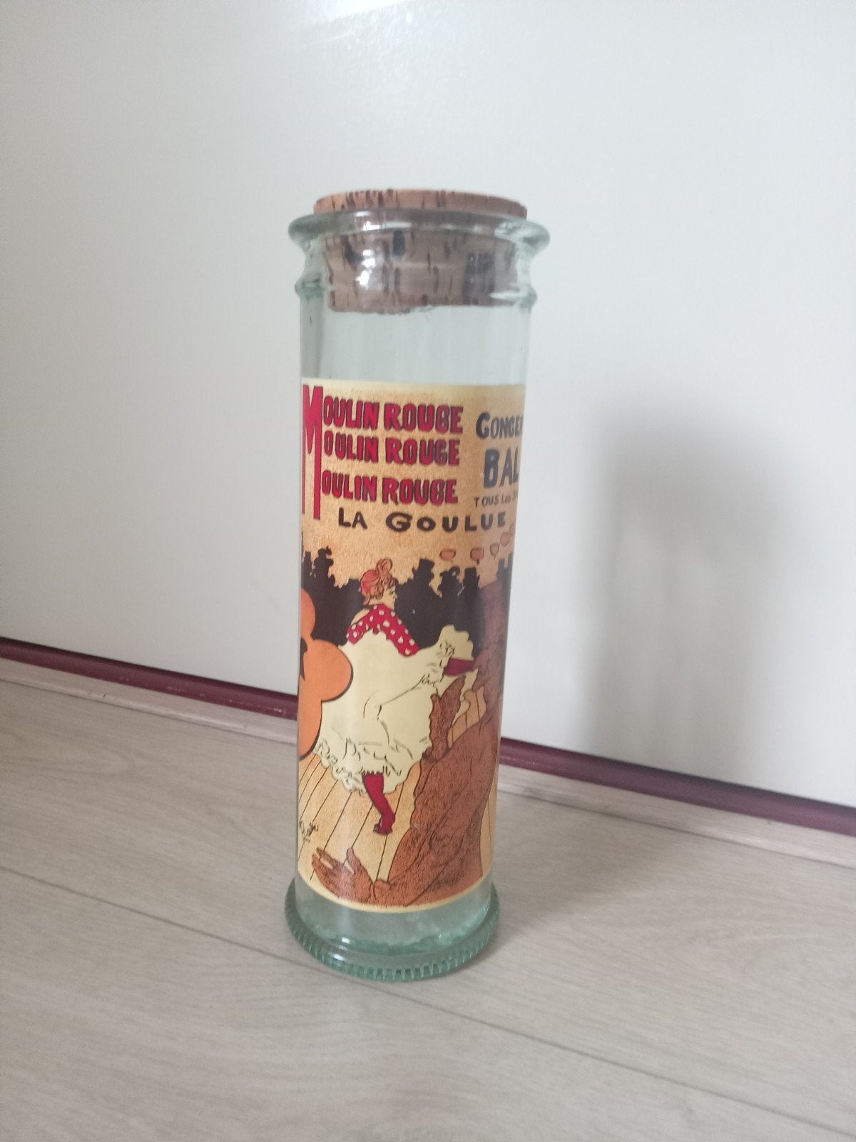Jaren 70 pastapot met Moulin Rouge print, Ophalen of Verzenden
