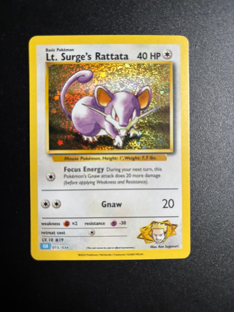Lt. Surge's Rattata (CLB 015), Ophalen of Verzenden, Zo goed als nieuw