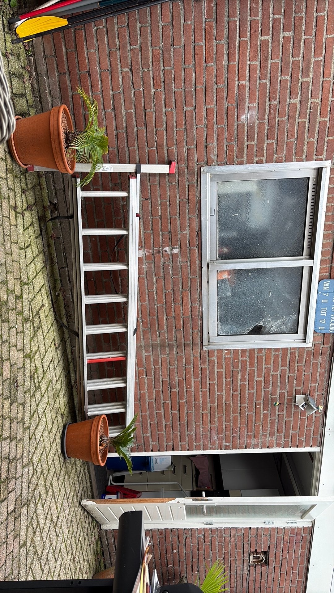 Ladder, Ophalen, Zo goed als nieuw, Ladder, Opvouwbaar of Inschuifbaar