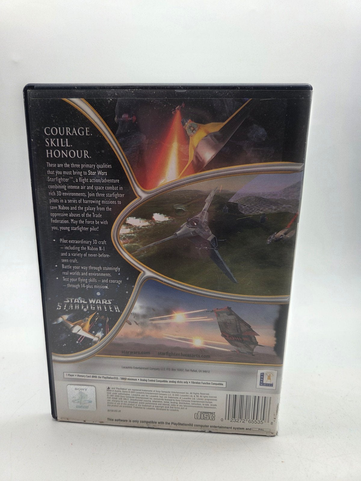 Star Wars Starfighter PlayStation 2 (PS2) Game, Gebruikt, P.O. Box 10307, San Rafael, CA 94912, 1 speler, Ophalen of Verzenden