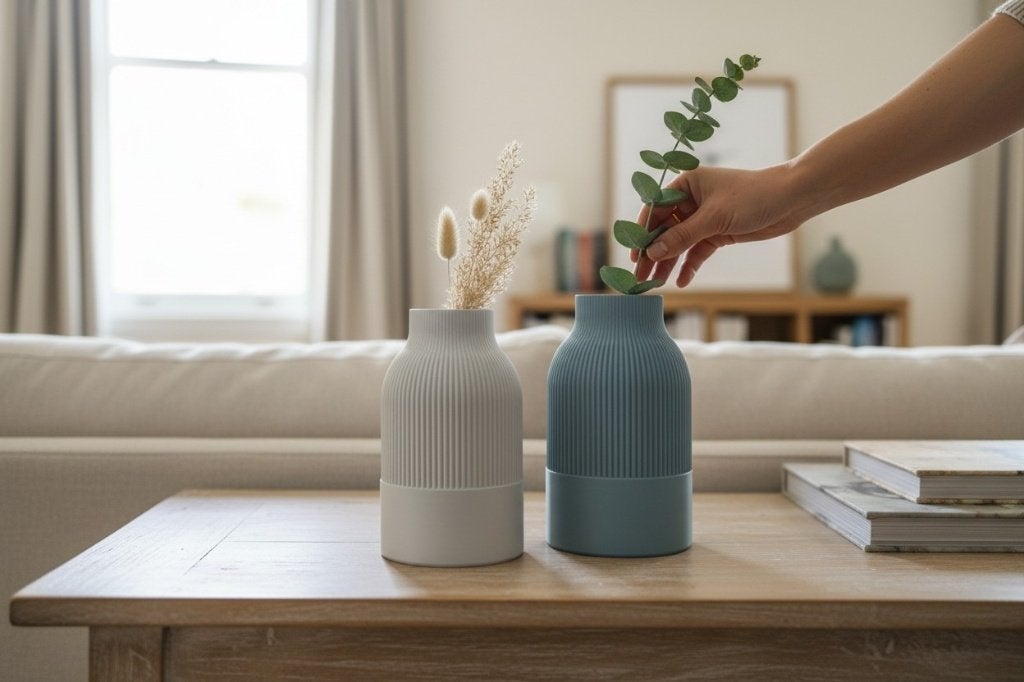 Japandi Vaas, Overige materialen, Overige kleuren, 3D-geprint, Nieuw