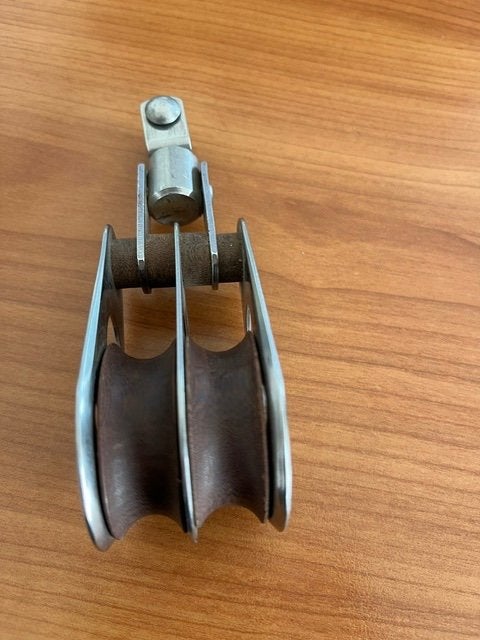 2-SCHIJFS (43mm) BLOK MET WARTEL, Nijmegen, Ophalen of Verzenden, Gebruikt, Lijn of Blok