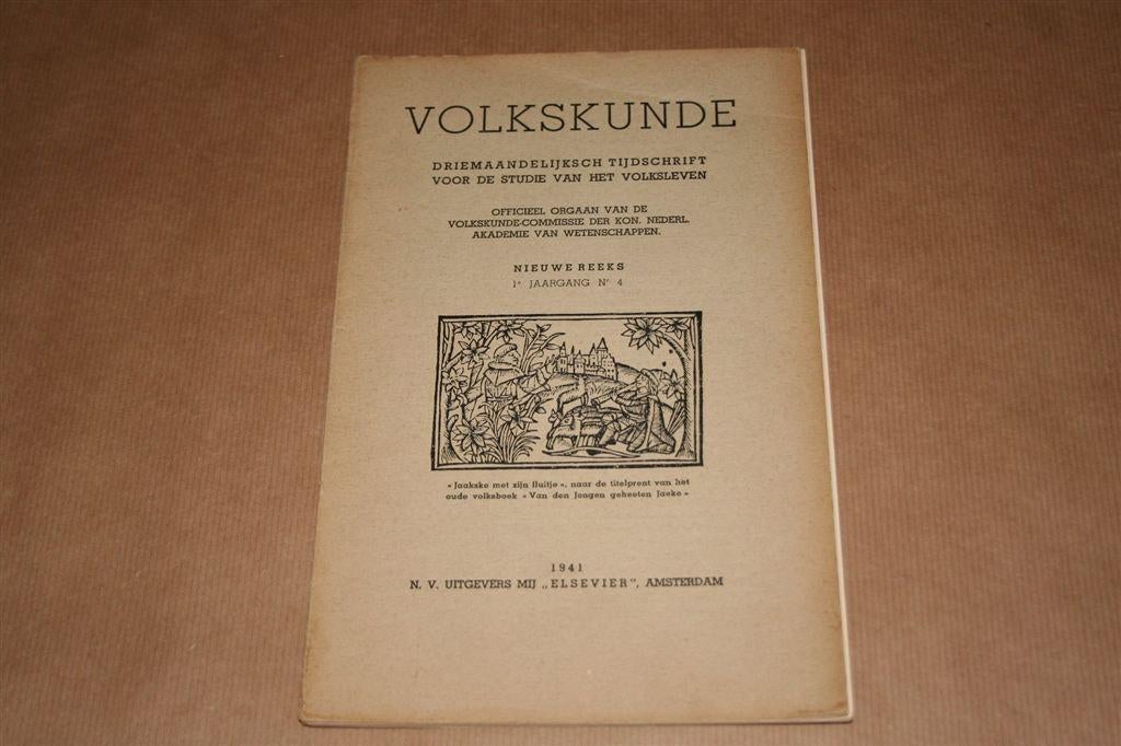 Volkskunde. Elsevier, 1941., Ophalen of Verzenden, Gelezen