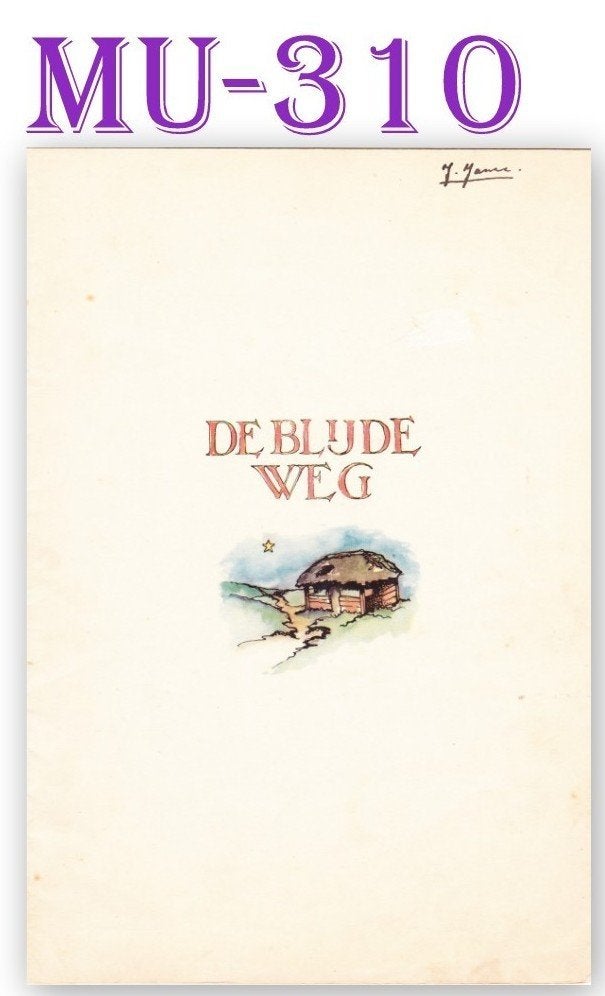 Mu310 Bladmuziek De blijde weg ( piano ), Gebruikt, Klassiek, Ophalen of Verzenden, Artiest of Componist