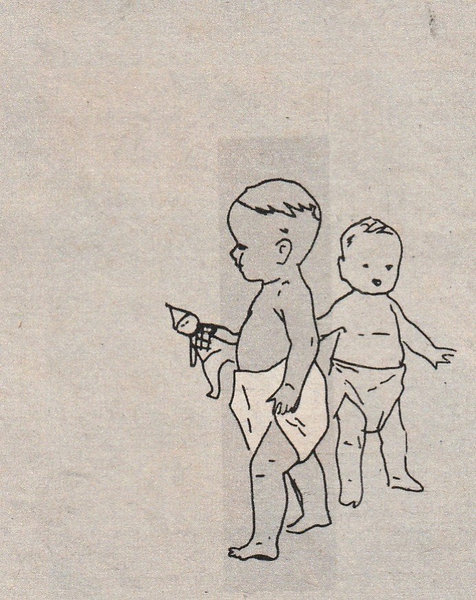 retro reclame 1960 Radion wasmiddel was de baby luiers, Verzamelen, Retro, Verzenden, Overige typen