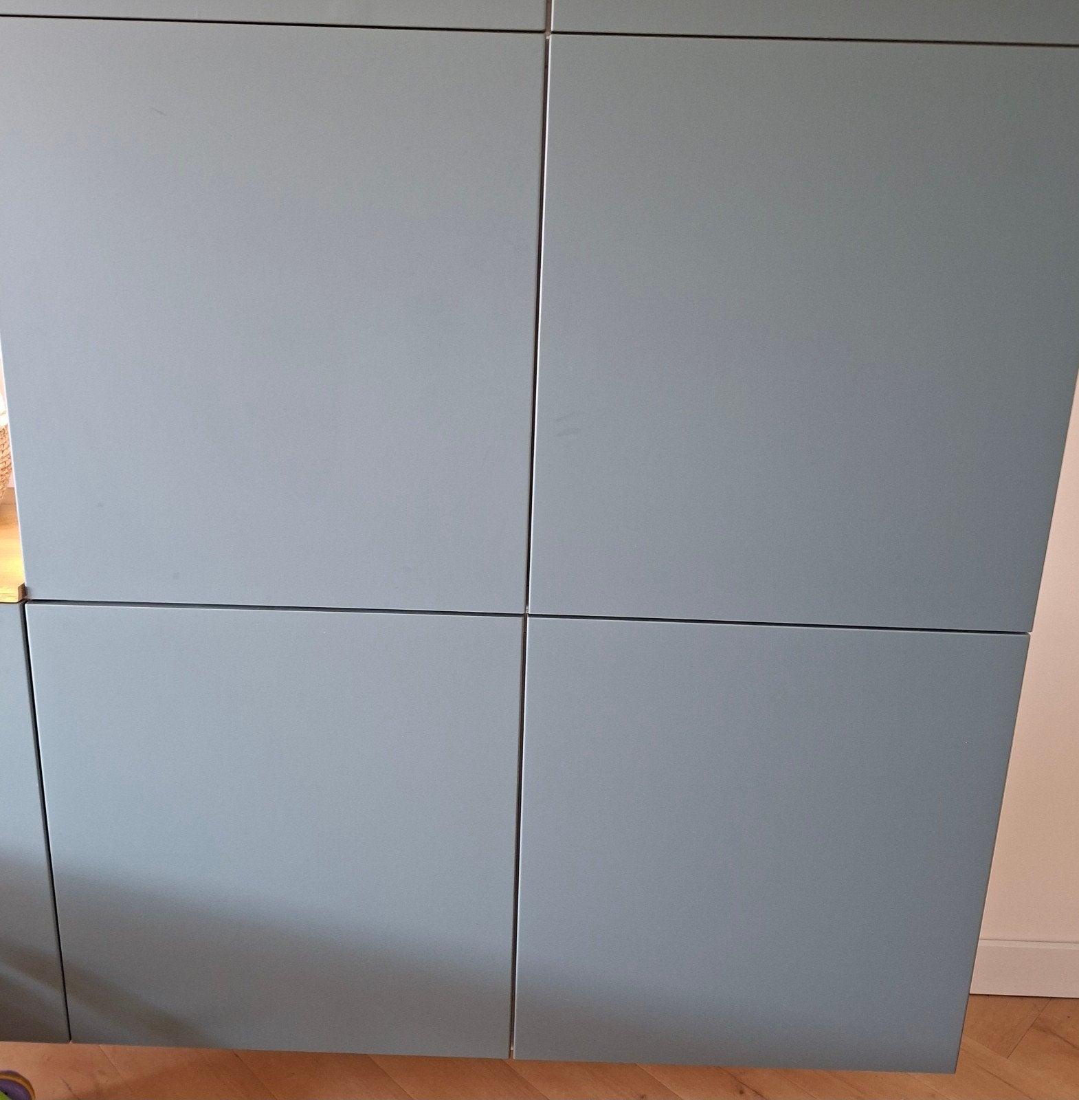 4x front deur besta ikea blauwgroen grijsgroen, Ophalen of Verzenden, Gebruikt