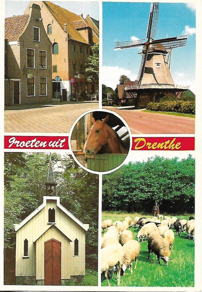 Drenthe- -5-luik., Verzenden, 1980 tot heden, Gelopen, Drenthe