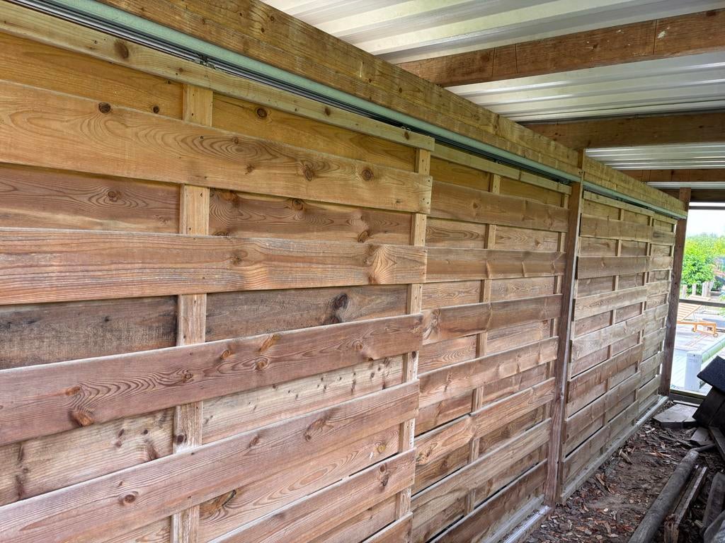 4 Tuinschermen 180x180 cm - Gebruikt Hout, Ophalen, Gebruikt, Hout, 150 tot 200 cm