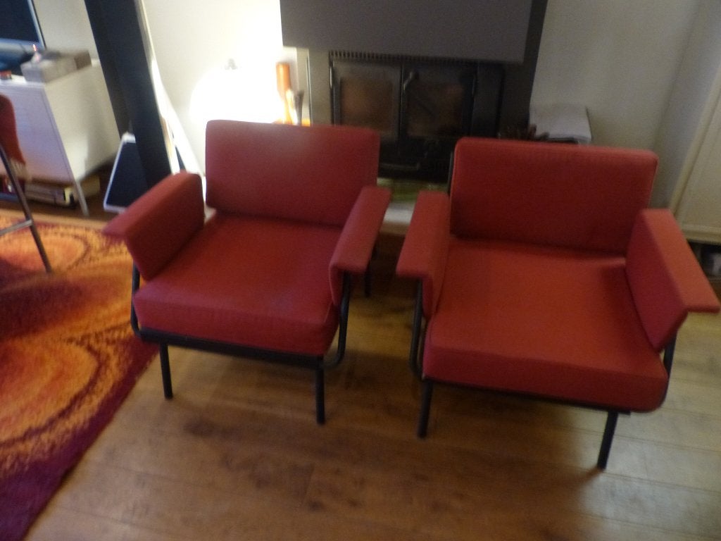 Fauteuil, Italian daybed,2x., Ophalen, Gebruikt, Minder dan 75 cm, Metaal