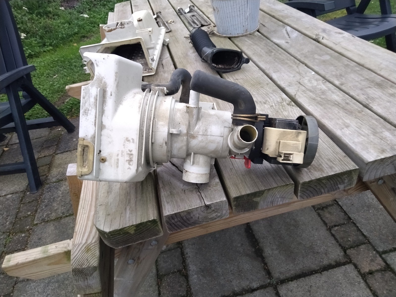 Afvoerpomp Miele W912 - Gebruikt maar functioneel, Ophalen of Verzenden, Gebruikt