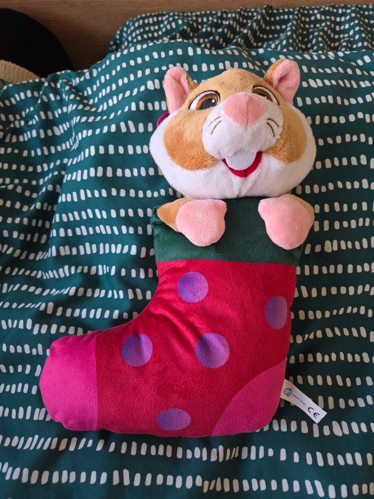 Ah hamster in kerstsok, Verzamelen, Ophalen of Verzenden, Zo goed als nieuw