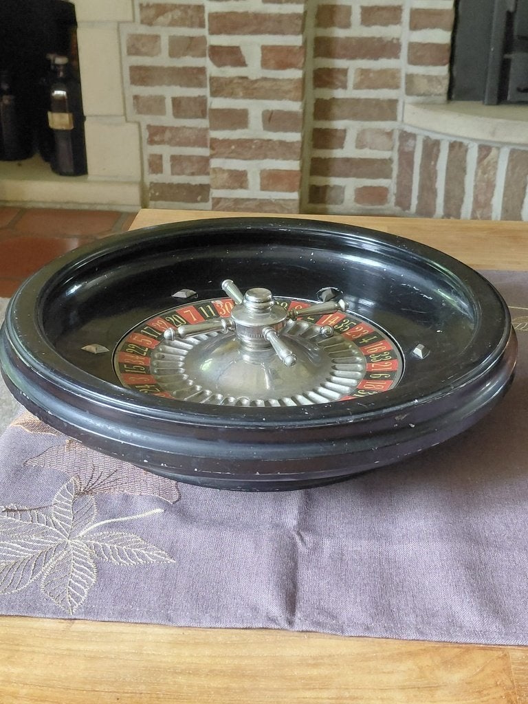 Vintage amerikaanse roulette roulettewiel bordspel 1950-60, Antiek en Kunst, Ophalen of Verzenden