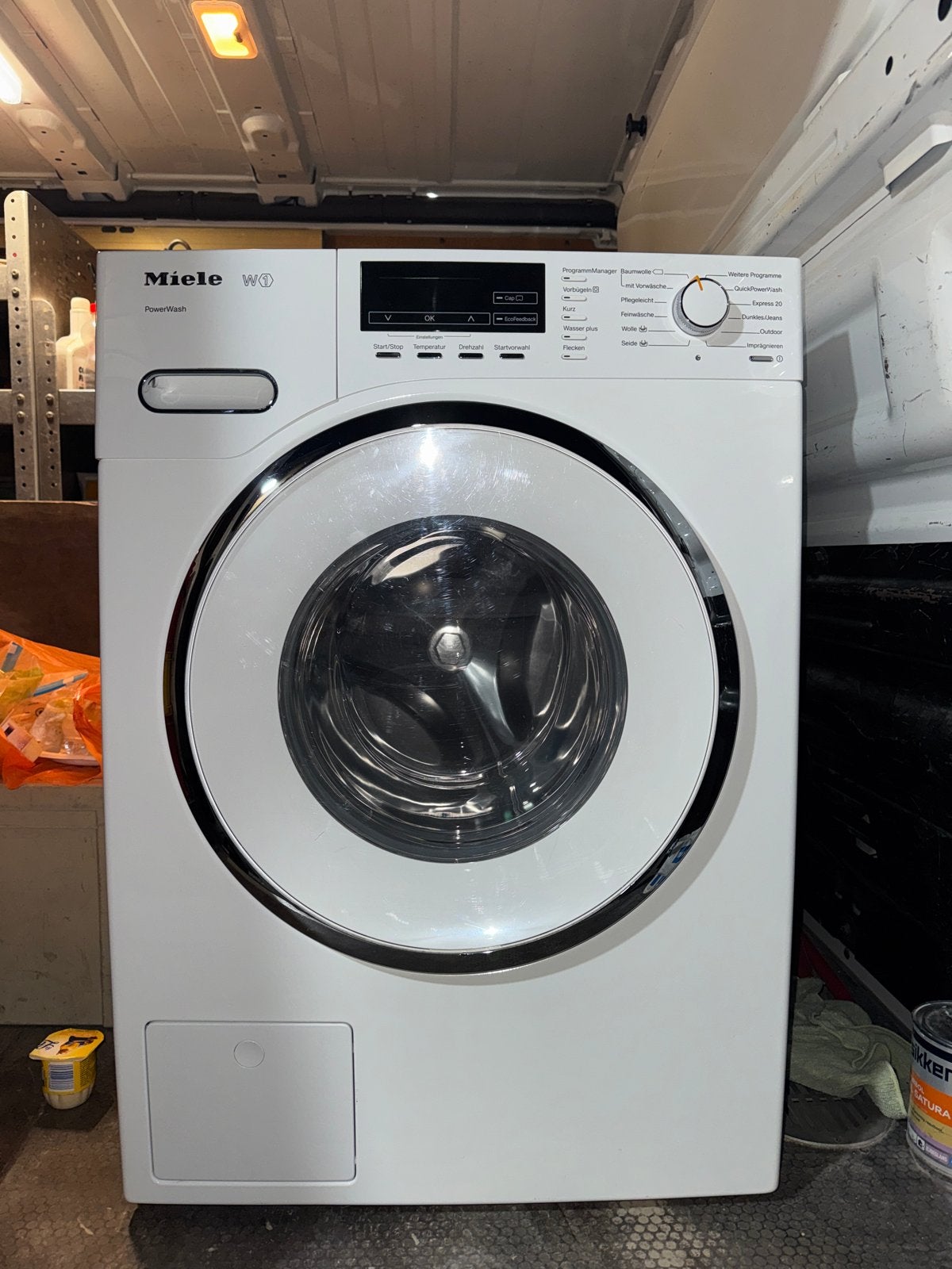 Miele W1 PowerWash WMF120 WPS Wasmachine, Gebruikt, 8 tot 10 kg, Ophalen of Verzenden, 1600 toeren of meer