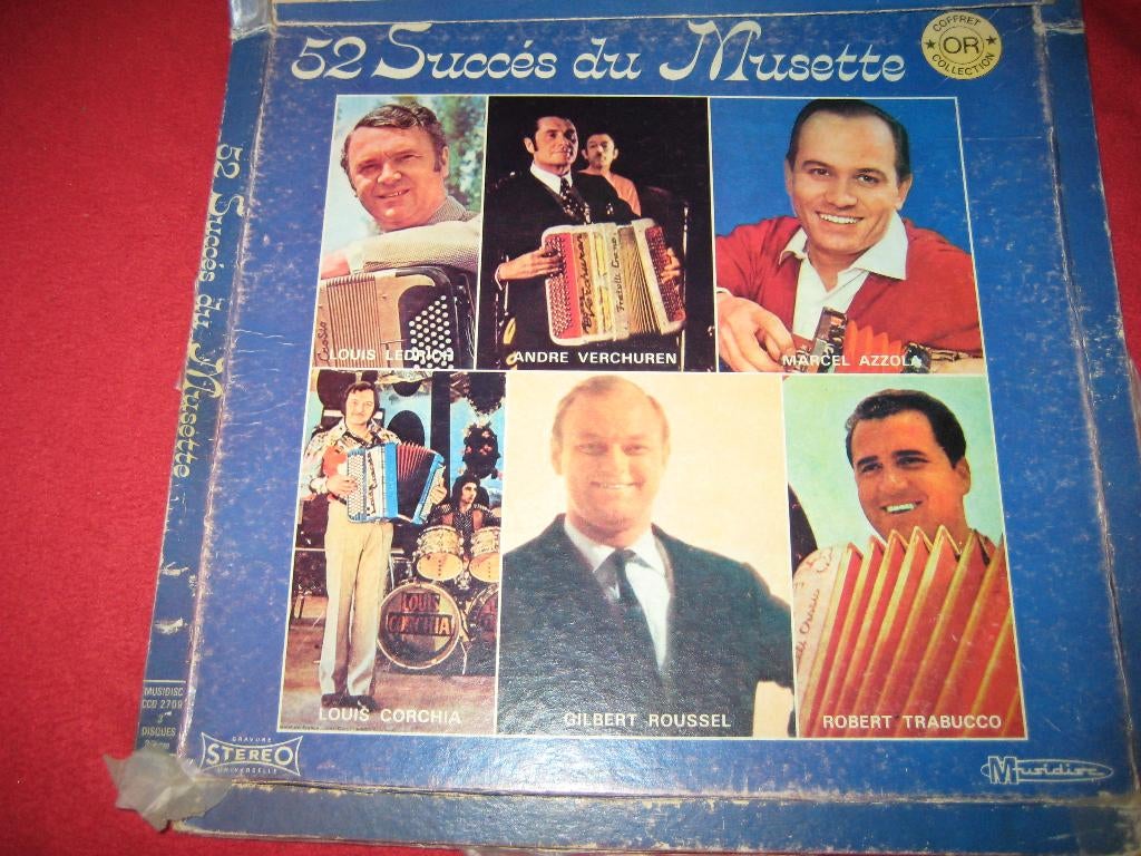 3 LPs, 52 Succes de Musette, Ophalen of Verzenden, Zo goed als nieuw, Overige formaten