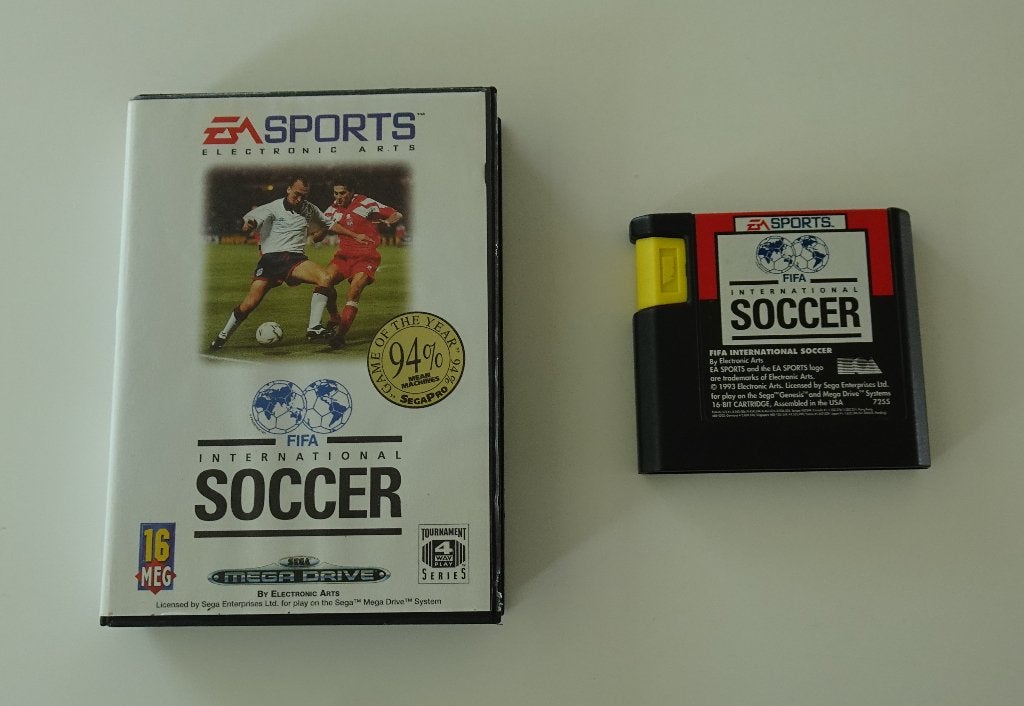 FIFA International Soccer voor Sega Mega Drive, Ophalen, Zo goed als nieuw, Vanaf 3 jaar, Mega Drive