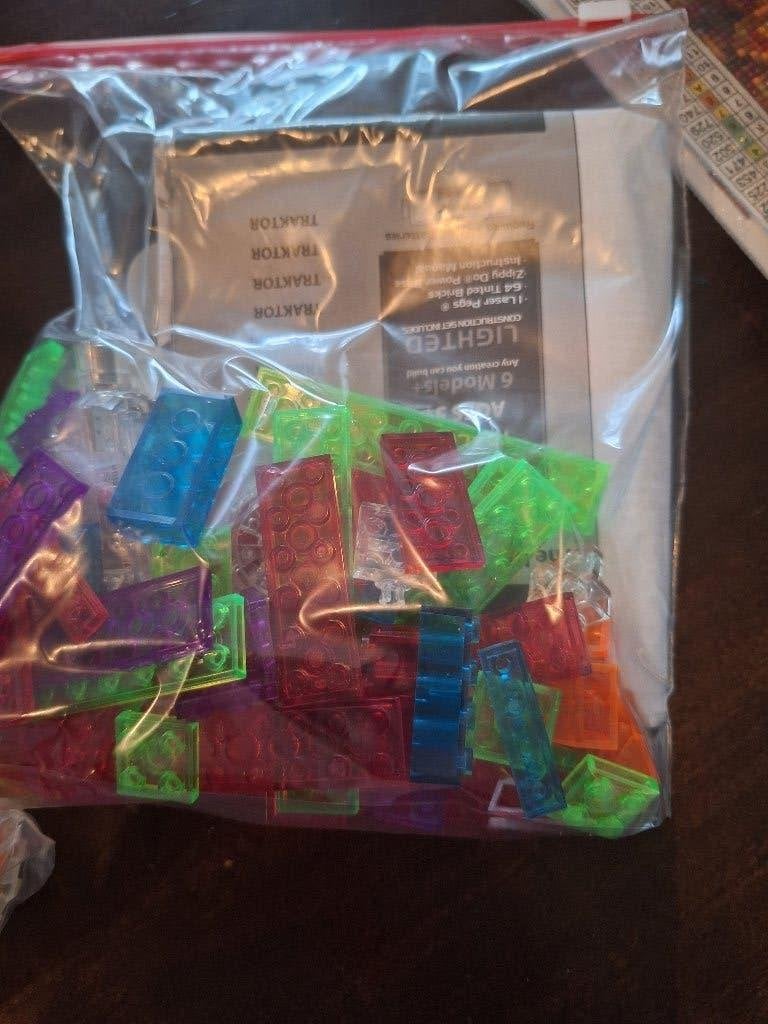 LaserPegs Traktor (soort Lego), Ophalen, Gebruikt