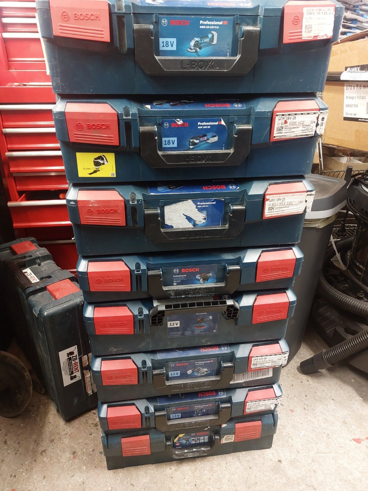 8 stuks bosch L boxx (leeg), Ophalen, Xx, Xx, Gebruikt