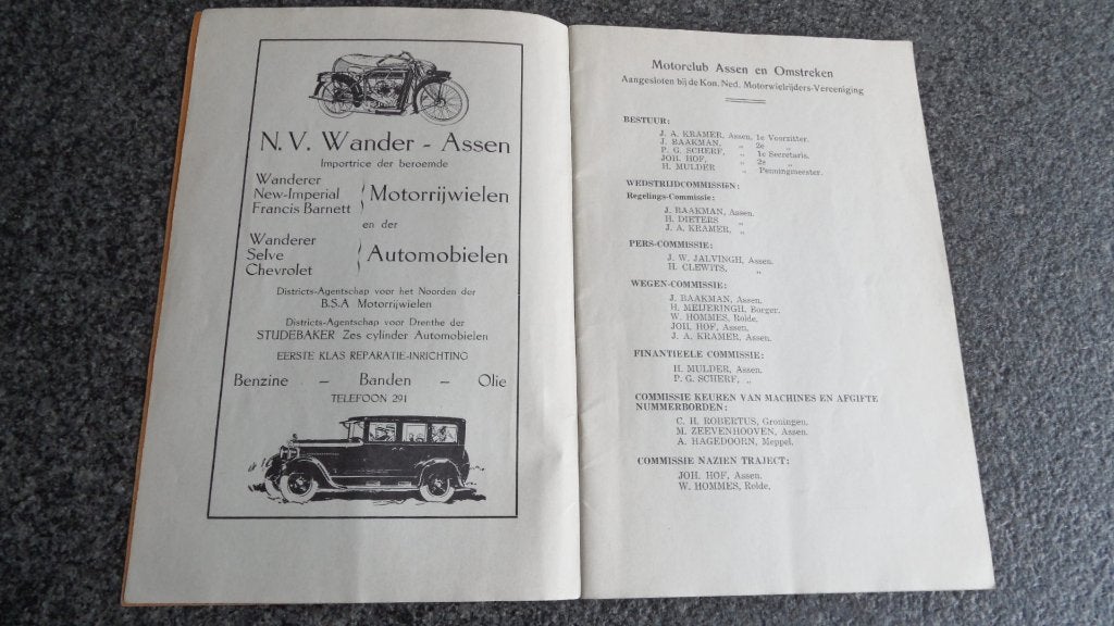 TT Assen 1925 motorwegrace programmaboekje, Replica 1987 Rol, Ophalen of Verzenden, Zo goed als nieuw, Motoren