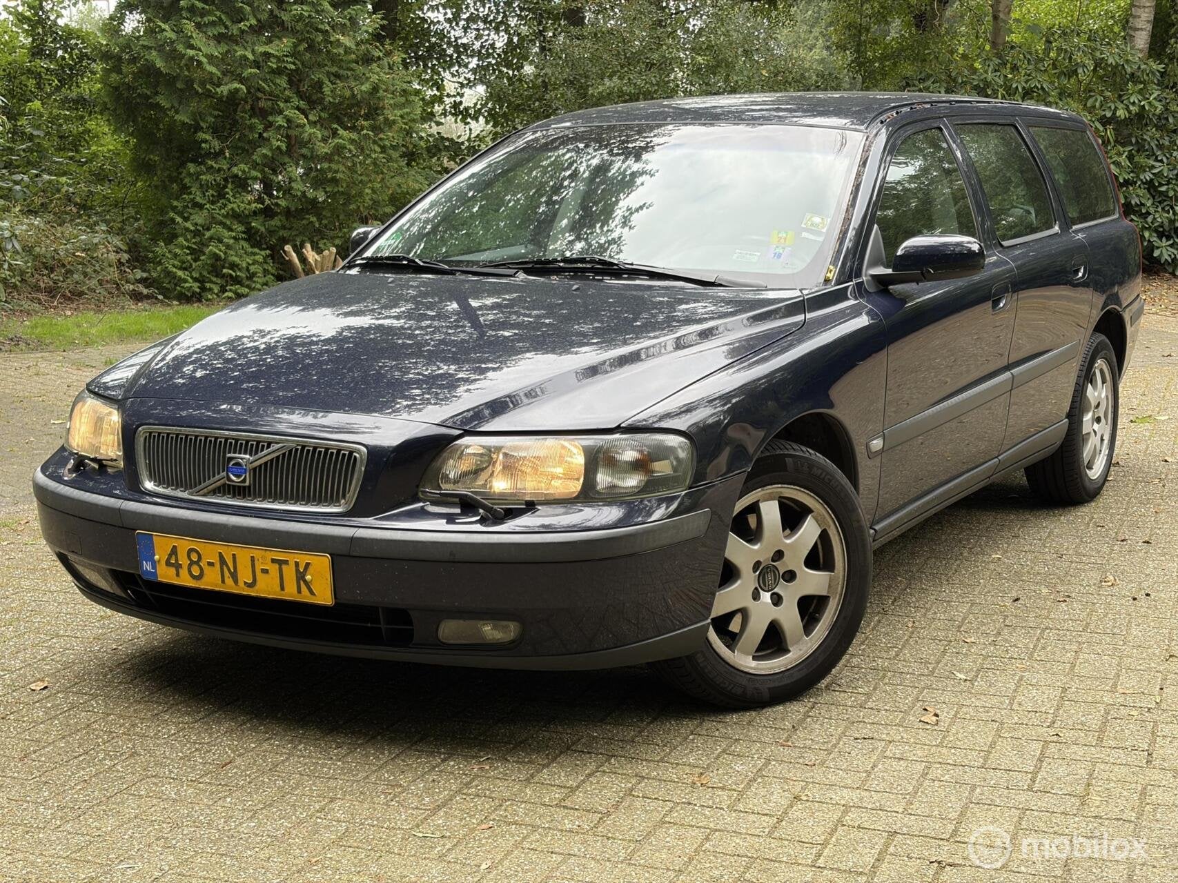 Volvo V70 2.4 Bi-Fuel...ijskoude Airco!, Auto's, Voorwielaandrijving, Stof, Blauw, 129 €/maand