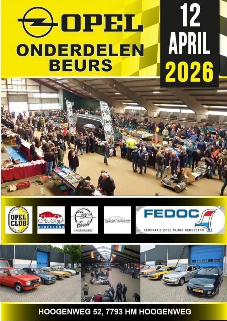 Opel onderdelen beurs 12 april, Ophalen, Gebruikt, Opel