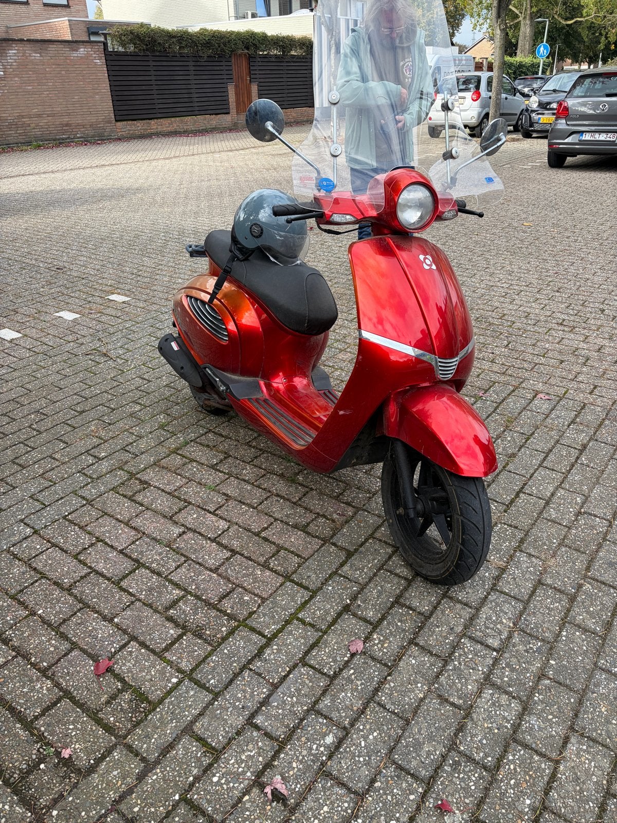 scooter met unieke kleur en windscherm, Ophalen of Verzenden, Gebruikt, Benzine, Overige merken