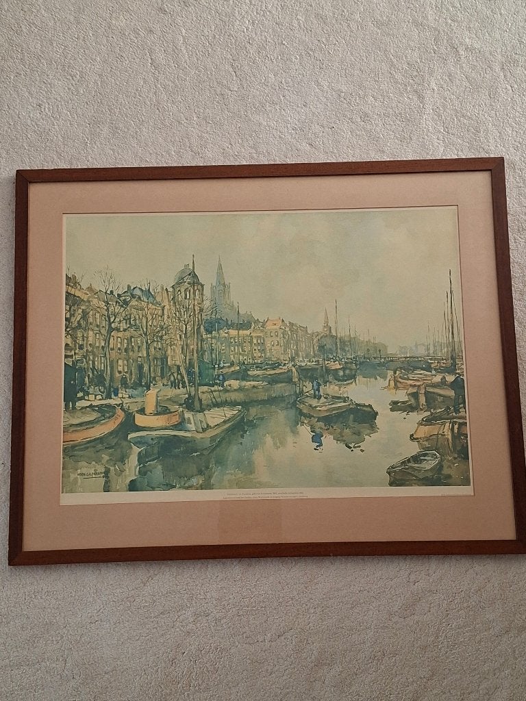 Schilderij, afbeelding Leuvehaven OUD ROTTERDAM, Ophalen
