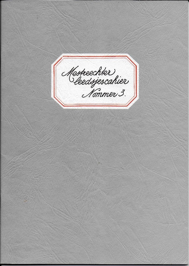 B21 bladmuziek mesteechter leedjes cahier theij bovens 1990, Ophalen of Verzenden, Zo goed als nieuw, Artiest of Componist, Klassiek