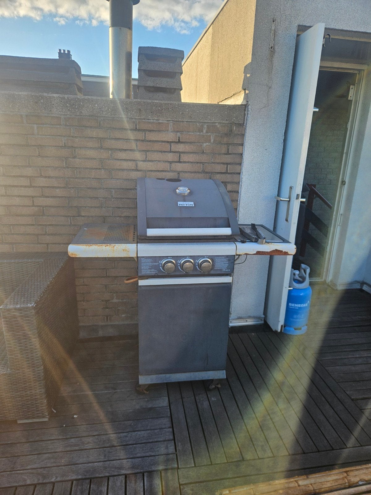 Gasbarbecue Patton incl halfvolle gastank - BBQ, Ophalen, Gebruikt, Patton