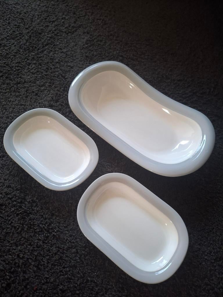 Mooie set serveerschalen Potterie de Driehoek Huizen, Ophalen of Verzenden