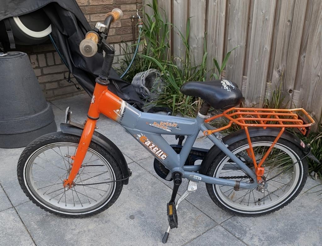 Gazelle kinderfiets 16 inch - Goed functionerend, Fietsen en Brommers, Fietsen | Kinderfietsjes, Ophalen, Terugtraprem, Gazelle