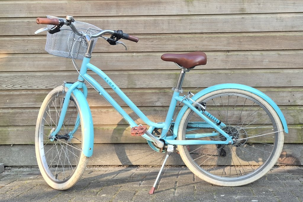 Elops Btwin 24 inch Kinderfiets, Ophalen, 20 inch of meer, Gebruikt, Velgrem