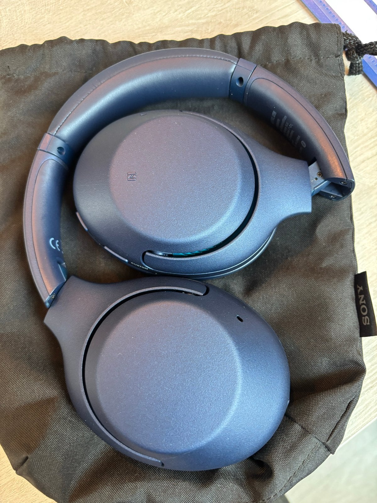 Sony WH-XB900N Draadloze Koptelefoon - Opvouwbaar, USB-C, Ophalen of Verzenden, Zo goed als nieuw, Blauw, Draadloos