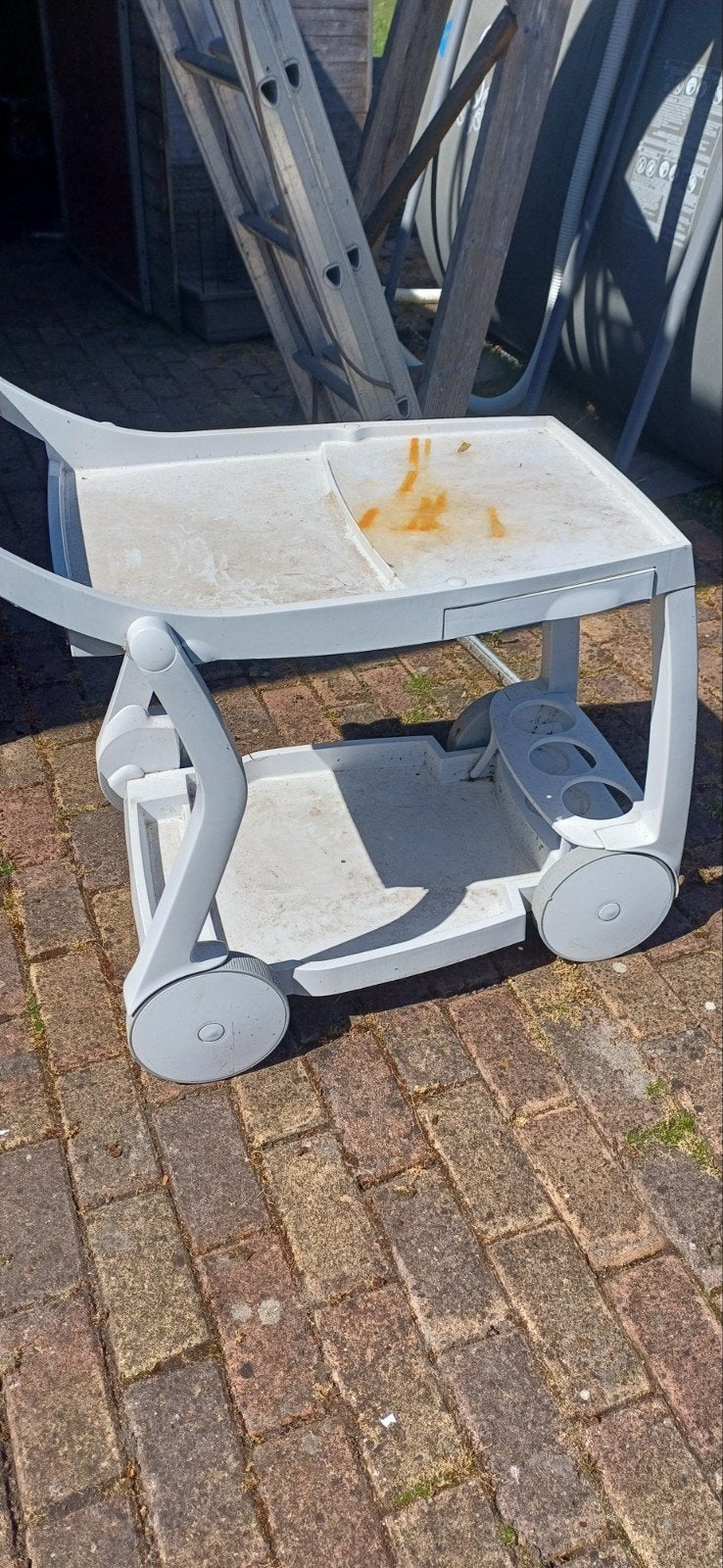 Verrijdbare serveerwagen/trolley voor buiten, Ophalen of Verzenden, Gebruikt
