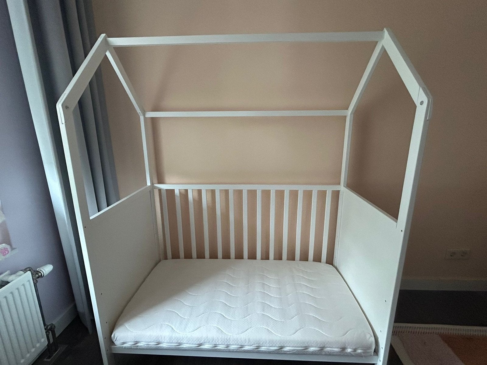petite amélie ledikant wit, Ophalen, Zo goed als nieuw, Minder dan 140 cm, Matras